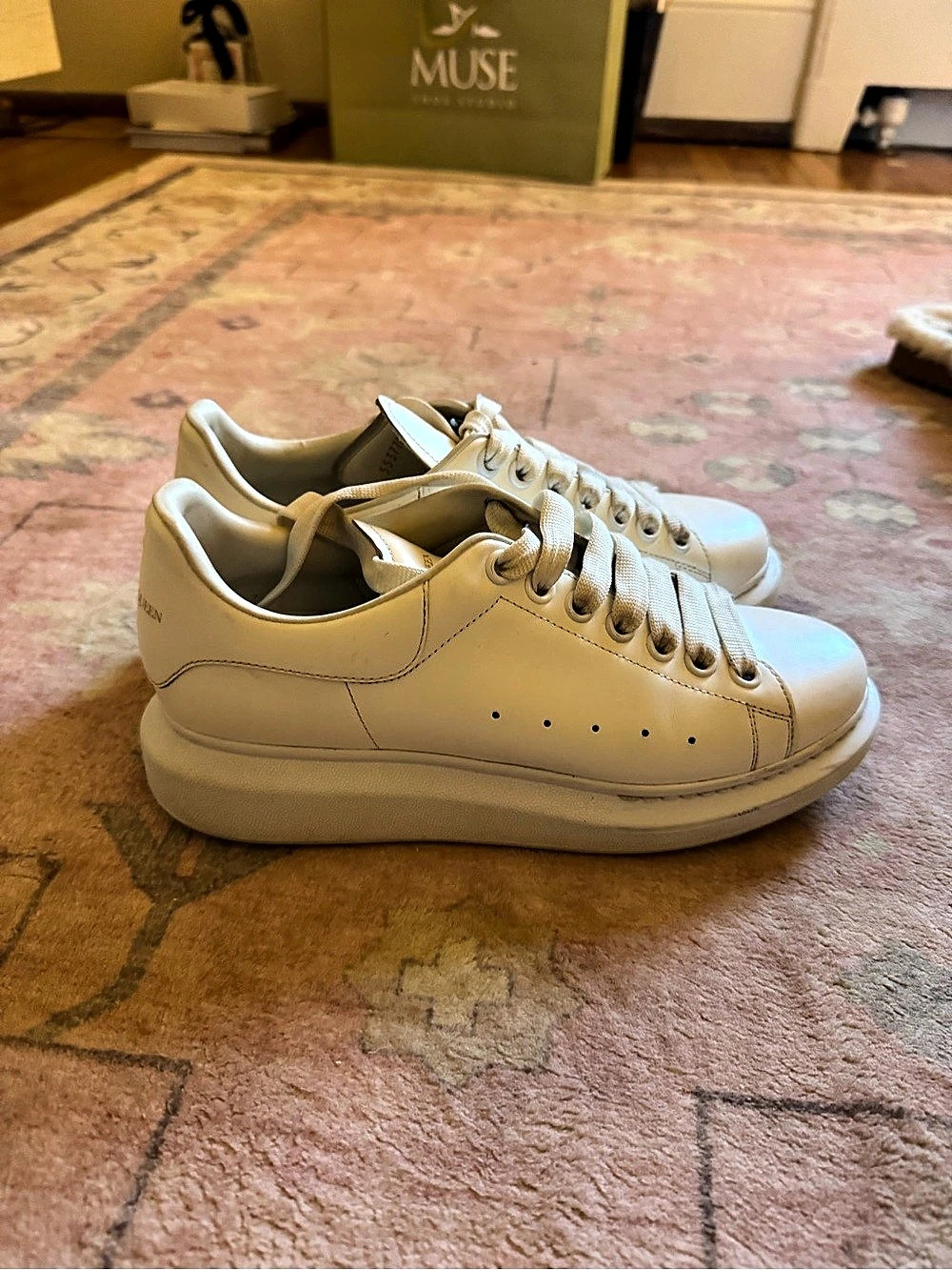 Alexander McQueen Oversized Sneaker White Sneakers